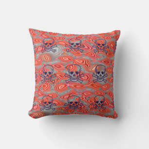 Lava Skulls throw pillow