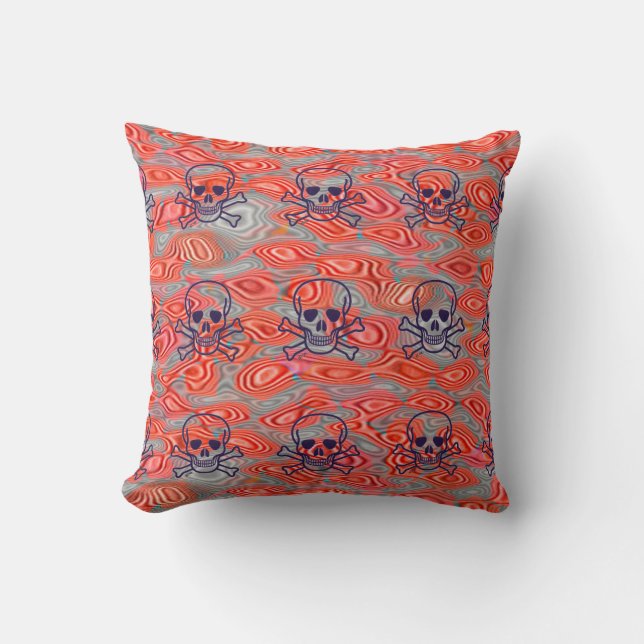 Lava Skulls throw pillow (Front)
