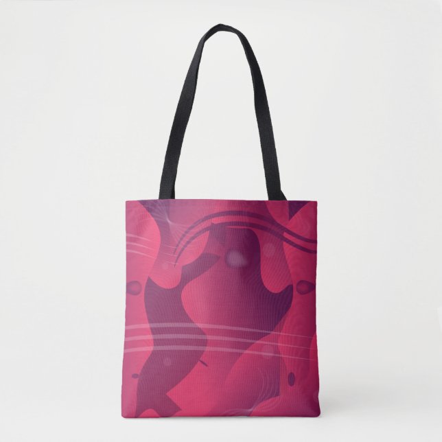 Lava Tote Bag – Dreamy Swirls in Purple & Pink (Front)