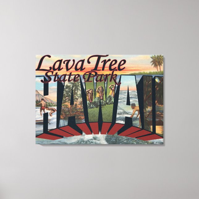 Lava Tree State Park, Hawaii Canvas Print (Front)