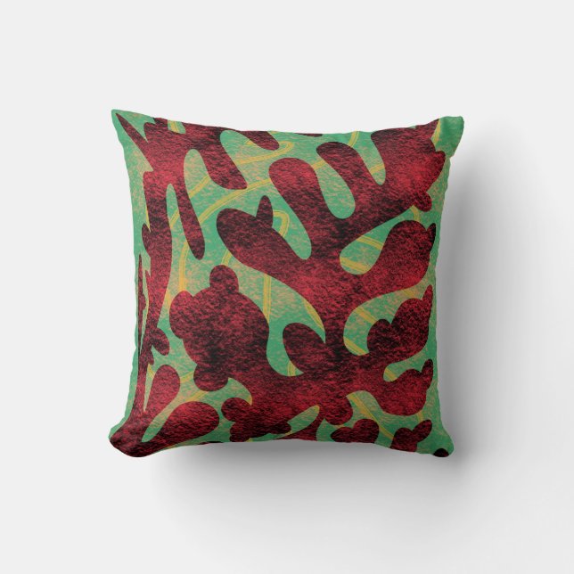 Lava Tubes Throw Pillow (Front)