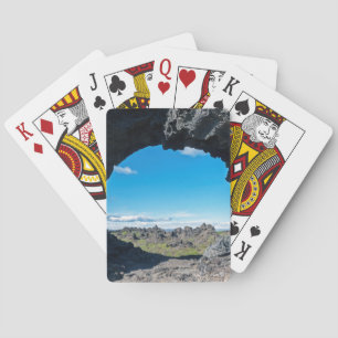 Lava window at Dimmuborgir, Myvatn area - Iceland Playing Cards
