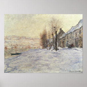 Lavacourt under Snow, c.1878-81 Poster
