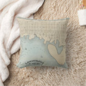 Lavallette City by the Sea, Squan Beach, NJ Throw Pillow (Blanket)
