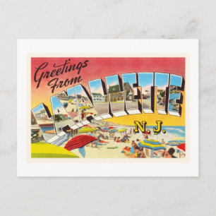 Lavallette New Jersey NJ Vintage Travel Postcard- Postcard