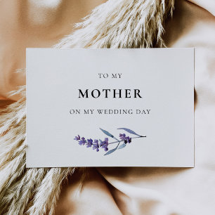 Lavande À Ma Mère Sur Ma Carte De Mariage
