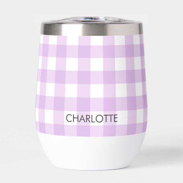 Lavande de chalet personnalisée Lilac En vichy Pla (Avant)