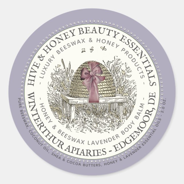 Lavande de Étiquette de bain de haut de gamme avec (Devant)