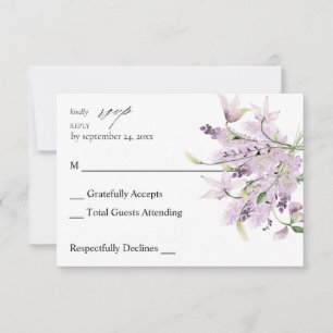 Lavande de fleurs pourpres no Repas RSVP 2