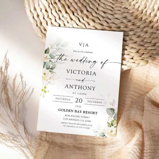 Lavande de verdure violette Faire-part de mariage (Créateur téléchargé)