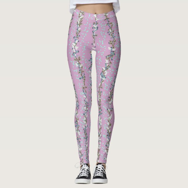 Lavande Dragonfly & Dots Leggings (Devant)