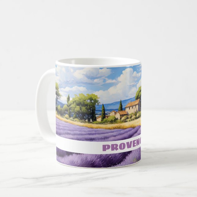 Lavande en Provence voyage mug (Devant gauche)