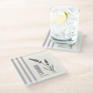 Lavande est. Nature Glass Coaster