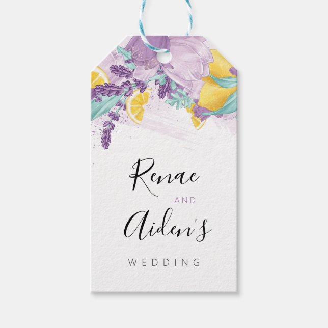 Lavande et citron vert, étiquette de thé de cuisin (Devant)