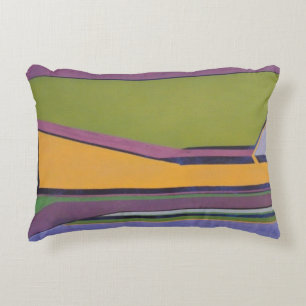 Lavande et coussin orange d'accent