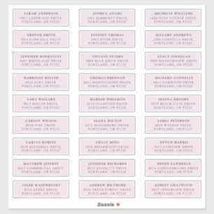 Lavande   Étiquettes de adresse individuels