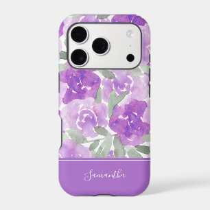 Lavande Purple Aquarelle Floral Personnalisé