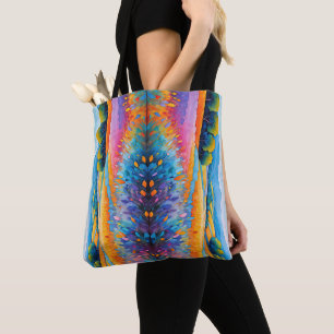 "Lavande Serenité". Wide Landscape Provence Tote Bag