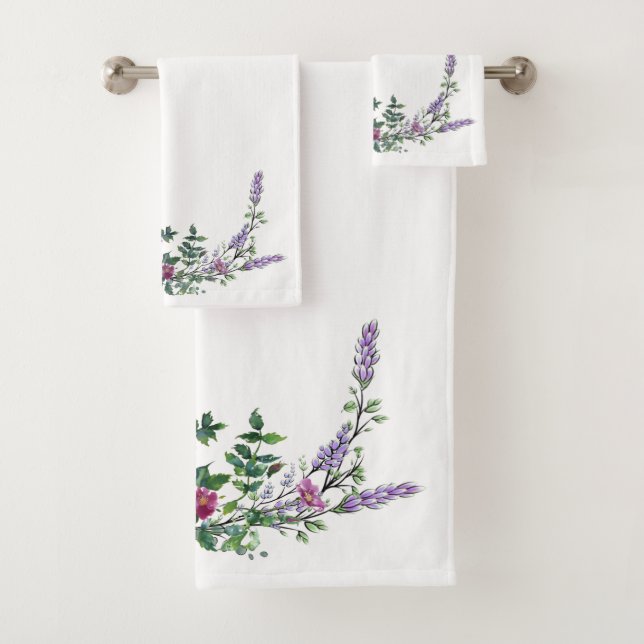Lavande Vintage Rose rouge et Eucalyptus (En situation)