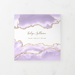 lavande violet Agate triple Brochure