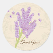 lavande, violet, fleur, autocollants floraux