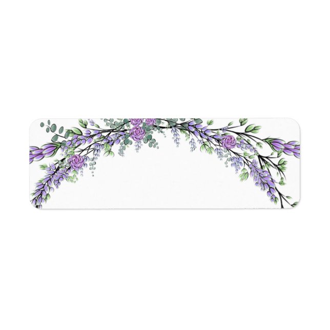Lavande violet Rose et Eucalyptus (Devant)