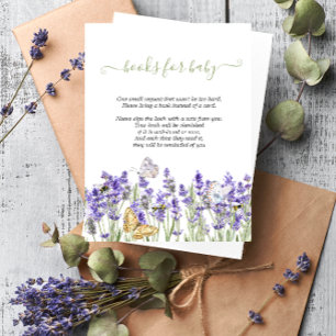 Lavander Butterflies Botanical Enclosure Card