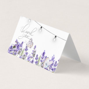 Lavander Butterflies Botanical String Lights  Business Card