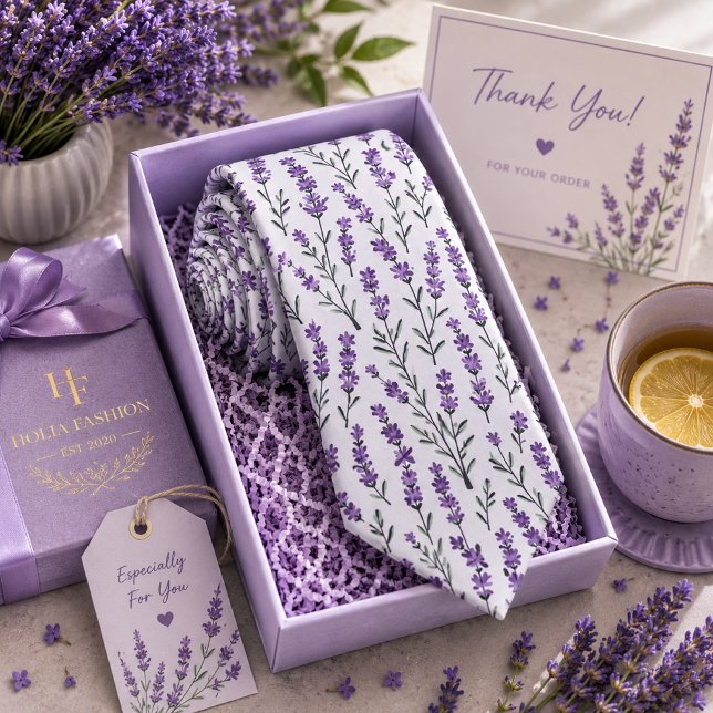 Lavander Floral Tie (Creator Uploaded)