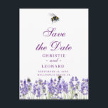 Lavander Purple Simple Save The Date Postcard<br><div class="desc">Lavander Purple Simple Save The Date Postcard</div>