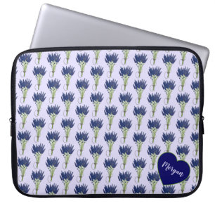 Lavandula Lavender Bunch Herb Purple Flower Garden Laptop Sleeve