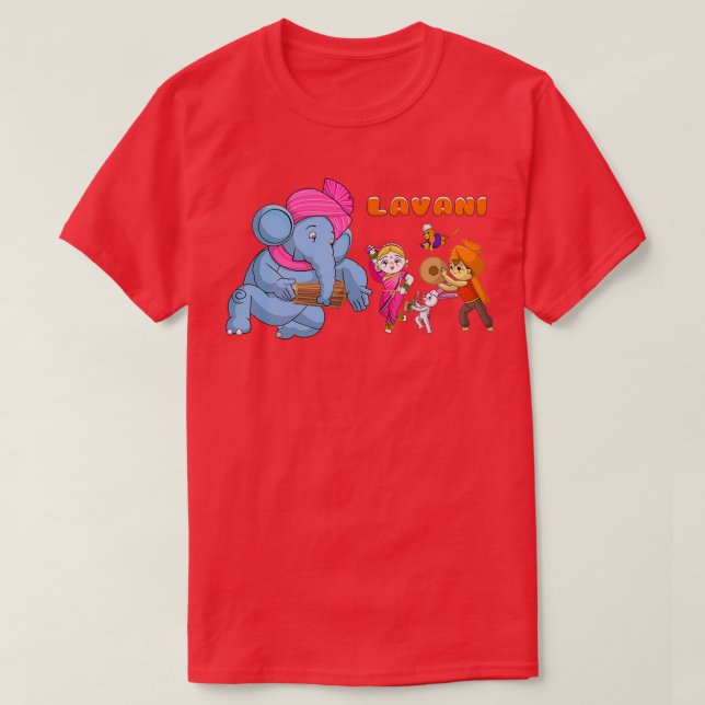 Lavani Dance T-Shirt (Design Front)