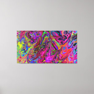 Lave aux couleurs Impression en toile étirée