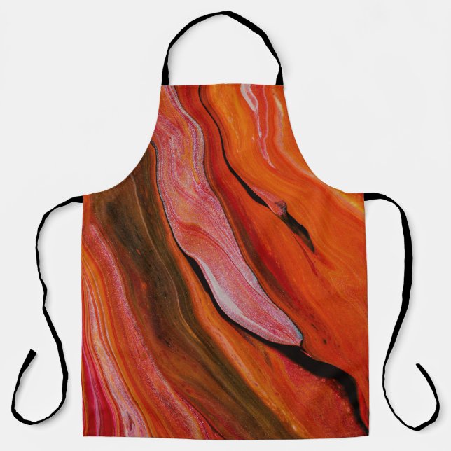 Lave coulée dans différentes nuances de tablier ro (Recto)