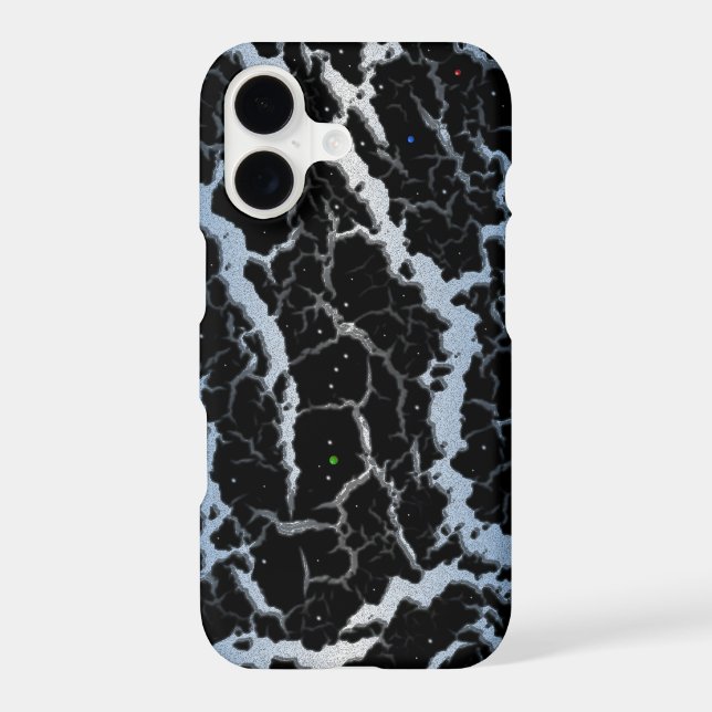 Lave de l'espace fissuré - Bleu/Blanc (Verso)