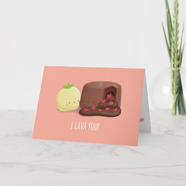 Lave mignonne d'I vous carte de voeux d'amour de (Devant)