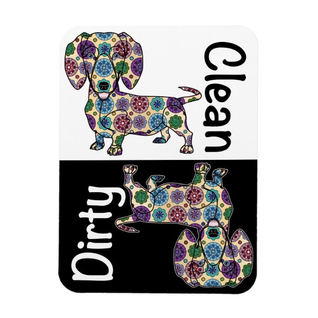 Lave-vaisselle Dachshund Magnet (Vertical)