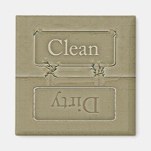 Lave-vaisselle en pierre sale Magnet