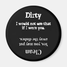 Lave-vaisselle intelligent Magnet propre ou sale