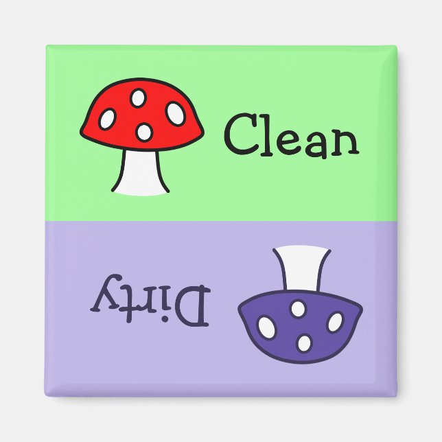 Lave-vaisselle Lave-vaisselle Magnet de champignon (Devant)