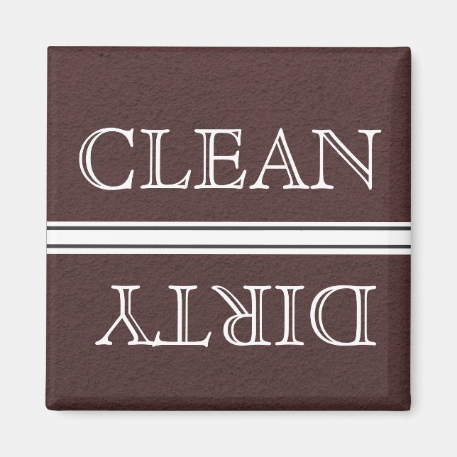 Lave-vaisselle Magnet Clean & Dirty (Devant)