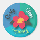 Lave-vaisselle Magnet Joli Fleur de cuisine propre