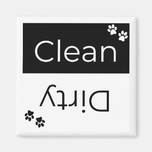 Lave-vaisselle propre ou sale Magnet : empreintes 