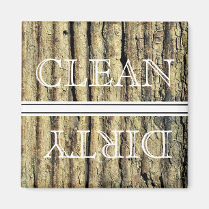 Lave-vaisselle Style bois Magnet Propre et sale