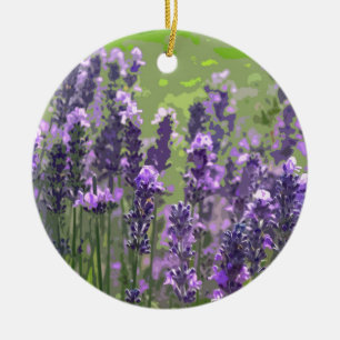 LAVENDAR 1 CERAMIC ORNAMENT