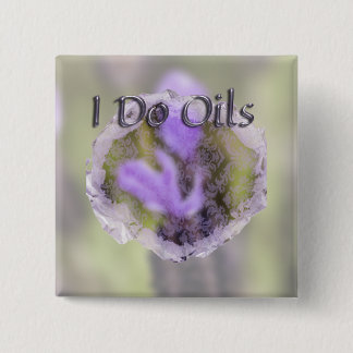 Lavendar and Lace 2 Inch Square Button