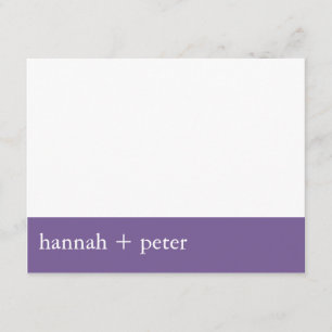 Lavendar Banner :: RSVP Card