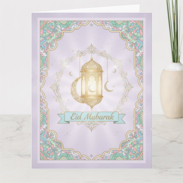 Lavendar Eid Card (Front)