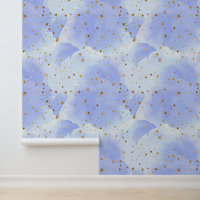 Lavendar Golden Star Pattern
