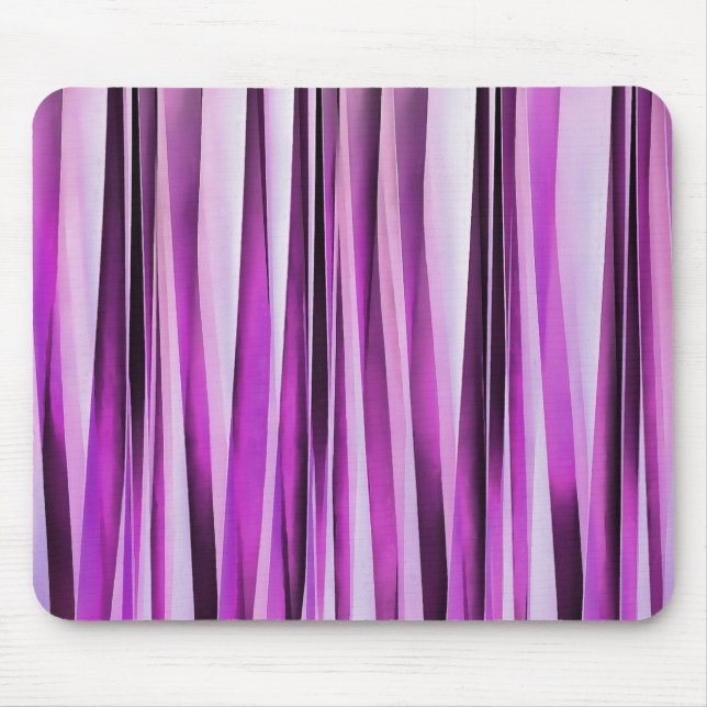 Lavendar, Iris and Grape Stripy Pattern Mouse Pad (Front)
